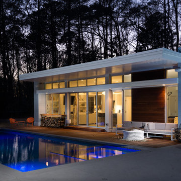 Modern Pool and Pool House
