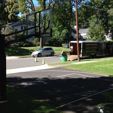 Dan R's Pro Dunk Platinum Basketball System on a 40x14 in Ho Ho Kus, NJ