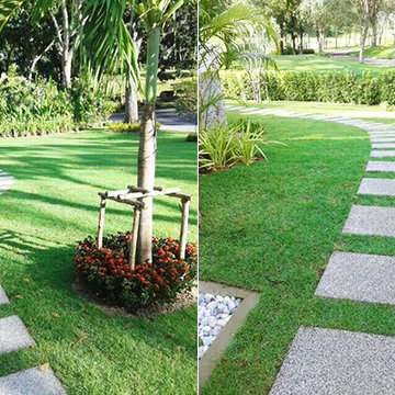 Complete Landscape Installation for Modern Phuket Home ...