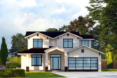 Large country two-story exterior home photo in San Francisco