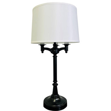 Lancaster 4 Light Table Lamp, Black