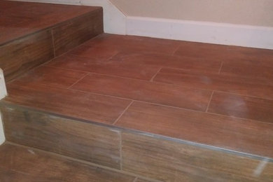 Plank Tile stair case
