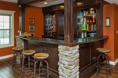 Home bar - contemporary home bar idea in Other