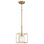 Designers Fountain - Cowen 1 Light Mini-Pendant, Brushed Gold - Sassy yet refined. Lively yet sophisticated. The Cowen collection is luxuriously modern in taste and style.
