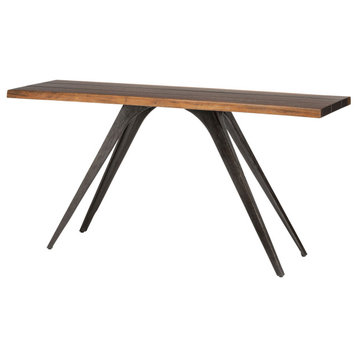 Vega Seared Wood Console Table