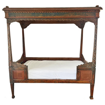 Consigned Antique Balinese Canopy Bed