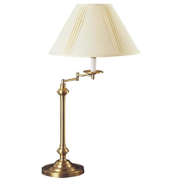 Cal BO-342-AB Elizabethe - One Light Swing Arm Table Lamp