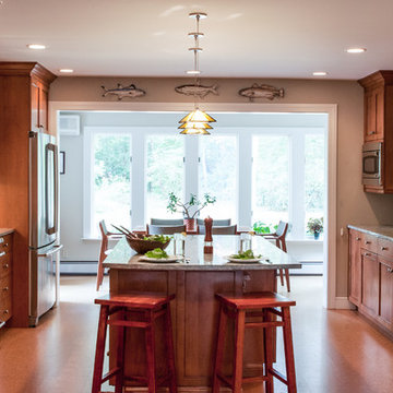 Warm and Cozy Kitchen with Open Plan Living Room