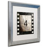 Color Bakery 'Vintage Countdown IV', Silver Frame, White Mat, 16x16