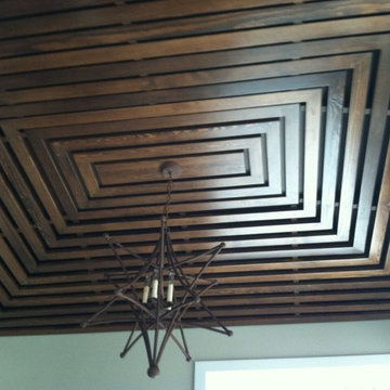 Guest Home Wood Paneled Ceiling