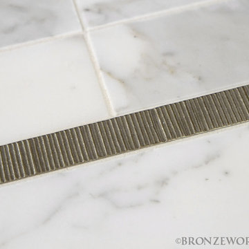 White Bronze Beach Grass Backsplash