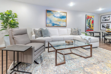 Inspiration for a modern living room remodel in New York