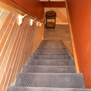 Photo of a rustic basement in Detroit.