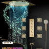 LED Shower System With Body Jets and Hand Shower, Style 3 Phone Control Light