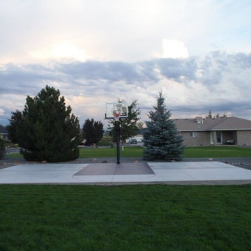 Kathie J M's Pro Dunk Silver Basketball System on a 42x25 in Montrose, CO