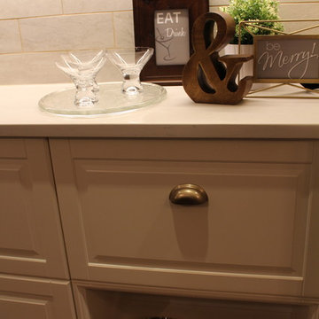 Two tone kitchen with custom island