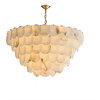 Multi-Layer Natural Marble Modern Chandelier