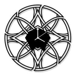 Football Circle Art Modern Wall Clock - Wall Clocks
