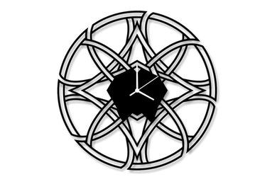 Football Circle Art Modern Wall Clock