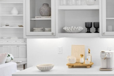Kitchen - coastal kitchen idea in Boston