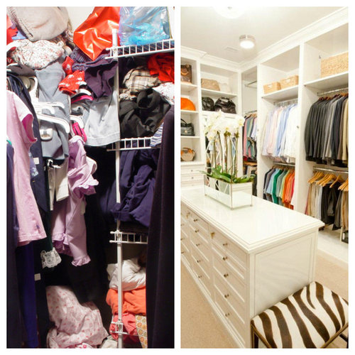 Closets: Messy VS Organized