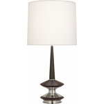 Robert Abbey - Robert Abbey 1041 Fletcher - One Light Table Lamp - Silver 1.13 x 6.63  Shade Included: YesFletcher One Light Table Lamp Warm Brass/Dark Walnut Fondine Fabric Shade *UL Approved: YES *Energy Star Qualified: n/a  *ADA Certified: n/a  *Number of Lights: Lamp: 1-*Wattage:150w E26 A Medium Base bulb(s) *Bulb Included:No *Bulb Type:E26 A Medium Base *Finish Type:Warm Brass/Dark Walnut