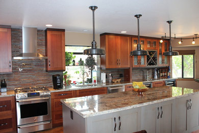 Kitchen - transitional kitchen idea in Other