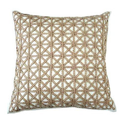 Lattice Overlay Pillow - Decorative Pillows