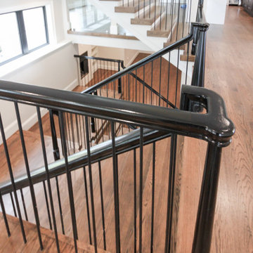 Project #89 | Contemporary Staircase with Rotunda Balcony