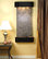 Cascade Springs Water Fountain, Green Featherstone, Blackened Copper, Round
