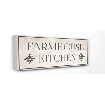 Stupell Industries Farmhouse Kitchen Typography, 20"x48", Canvas Wall Art