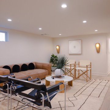 Contemporary Kansas City Basement Finish