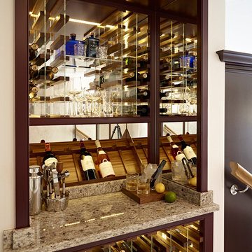 The Secret Drawer - dark painted gin bar