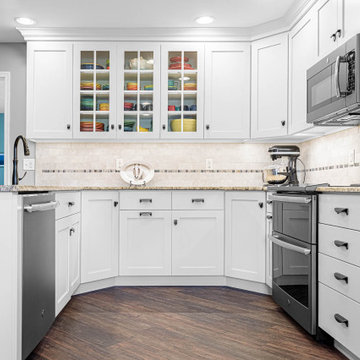 White Kitchen Remodel with Fiestaware Accents