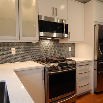 Open-Concept IKEA Kitchen and TV Built-In - Veddinge