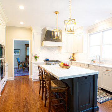 Contemporary White and Gold Wolf Kitchen