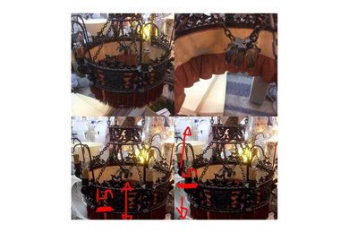 Restoration of an antique chandelier