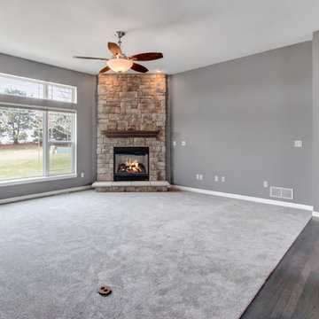 Bye, Bye Golden Oak.....Hello Painted Trim and Mantel!