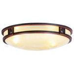 Livex Lighting - Livex Lighting 4488-67 Titania - 3 Light Flush Mount - Simple and handsome, this flush mount ceiling lighTitania 3 Light Flus Olde Bronze Iced ChaUL: Suitable for damp locations Energy Star Qualified: n/a ADA Certified: n/a  *Number of Lights: 3-*Wattage:60w Medium Base bulb(s) *Bulb Included:No *Bulb Type:Medium Base *Finish Type:Olde Bronze