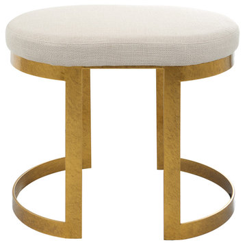 Uttermost Infinity Gold Accent stool