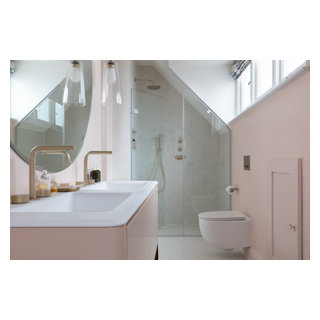 Powder Pink En-Suite - Midcentury - Bathroom - London - by West One ...
