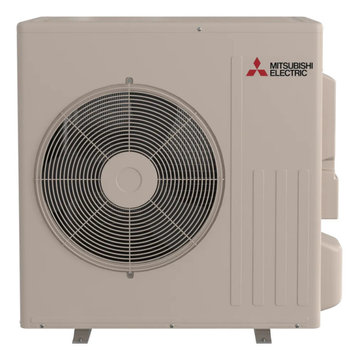 Mitsubishi single zone heat pump install