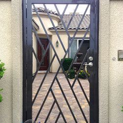 CrissCross Courtyard Entry Gate - Home Fencing And Gates