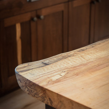 Custom Walnut Kitchen Cabinets