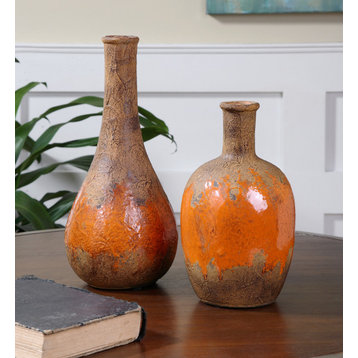 Uttermost Kadam 2-Piece Ceramic Vase Set
