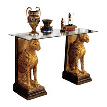 Console Table in Front of Fireplace