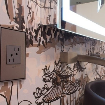 adorne® Tamper-Resistant Outlet in Magnesium in 1-Gang Wall Plate