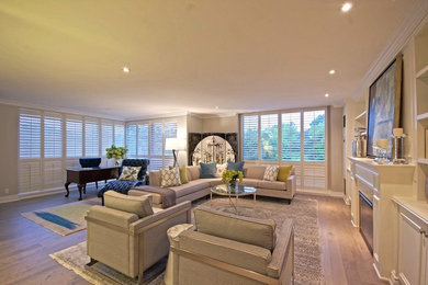 Living room - modern living room idea in Toronto