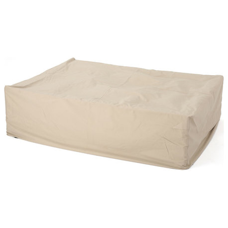 GDF Studio Coverall Outdoor Beige Waterproof Fabric Dining Set Cover