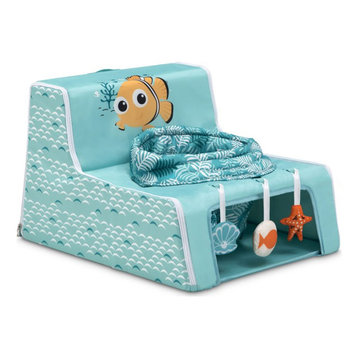Delta Children Winnie the Pooh Fabric Sit & Play Portable Activity Seat in Blue